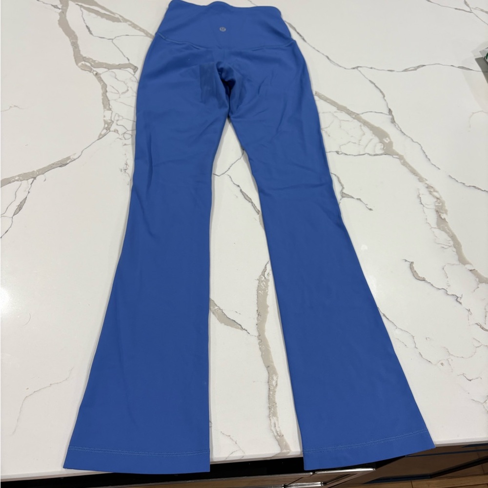 Blue Flared Leggings